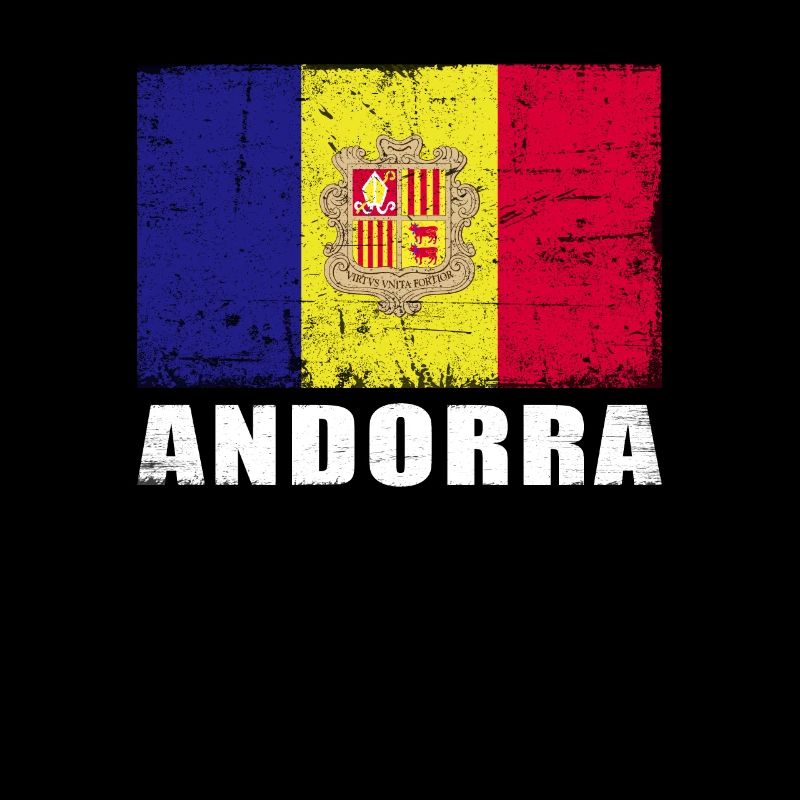 Drapeau d’Andorre Grunge Drapeau d’Andorre