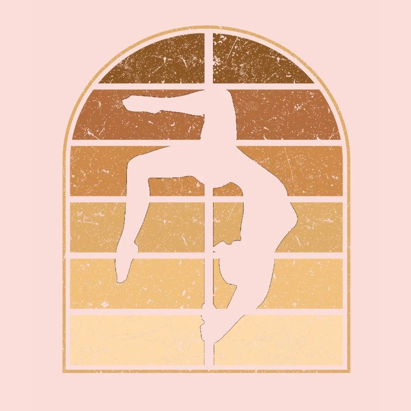 Pole Dancing Akrobatischer Pole Dancer