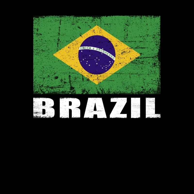 Drapeau du Brésil Grunge Drapeau du Brésil