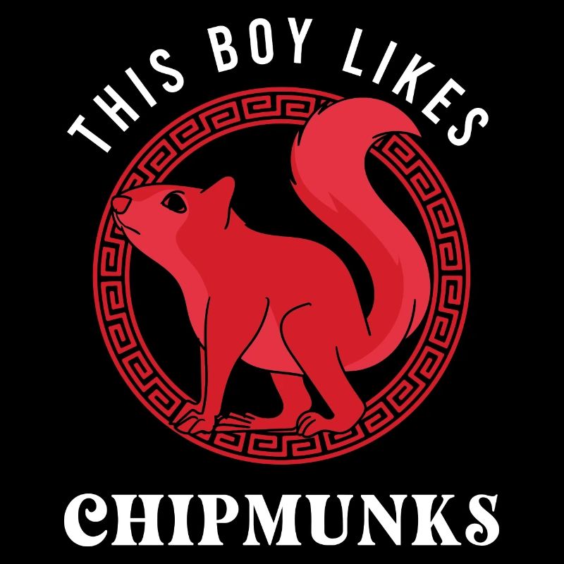 Garçon aime les Chipmunks Nature Forêt Animal