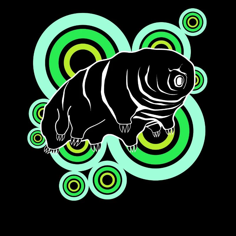 Tardigrade Retro Bärtierchen Wasserbär