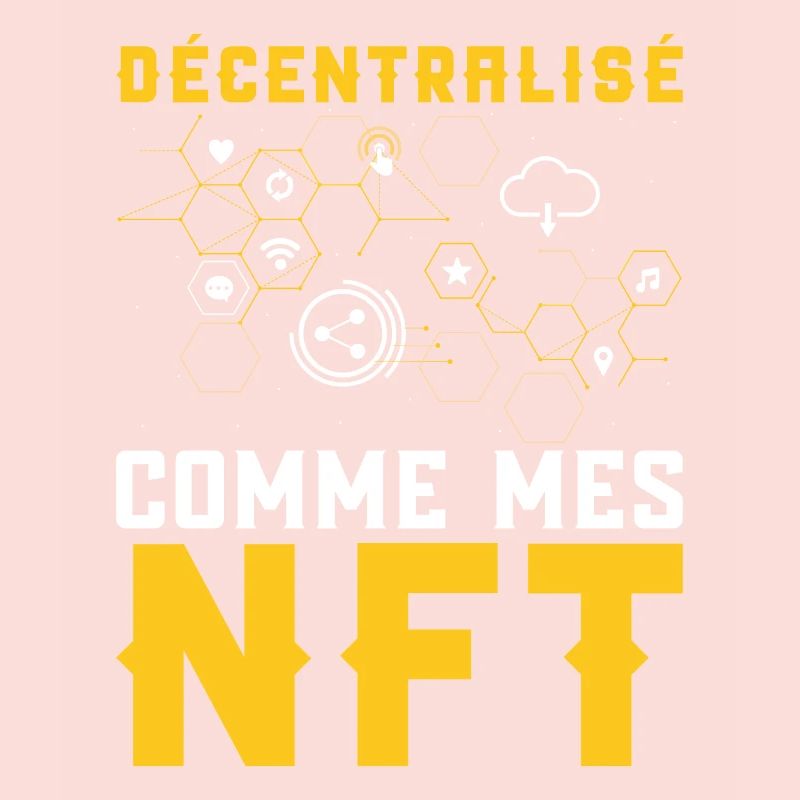 Décentralisé, comme les NFT | Logo pour traders