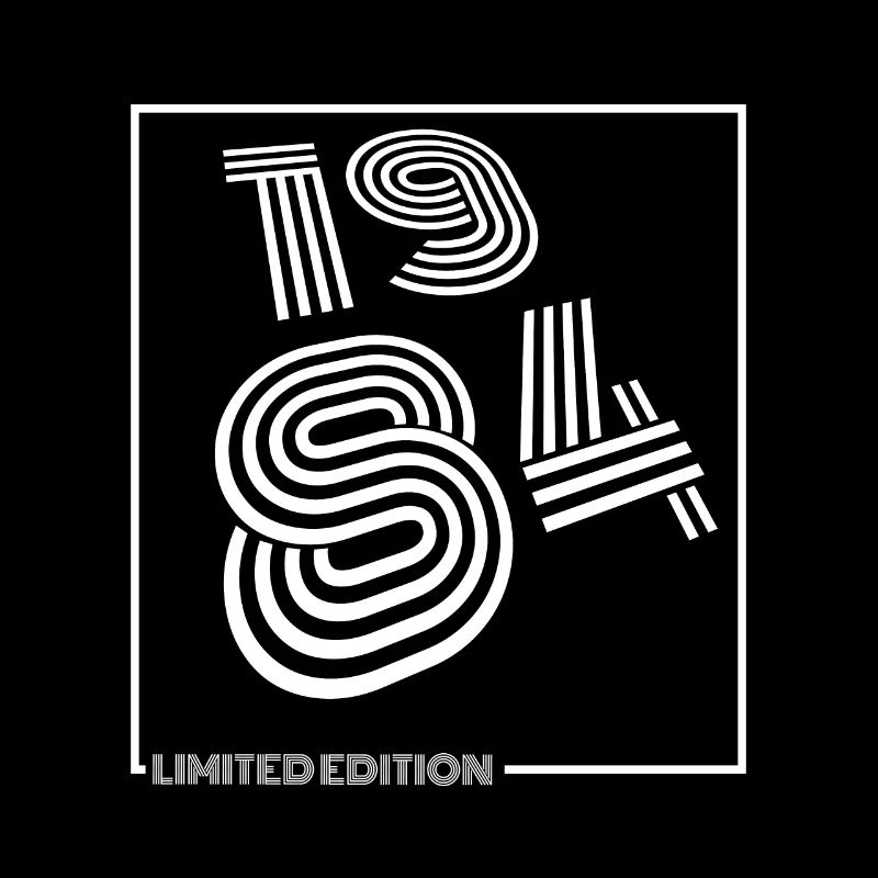 Conception d'anniversaire en édition limitée de 1984