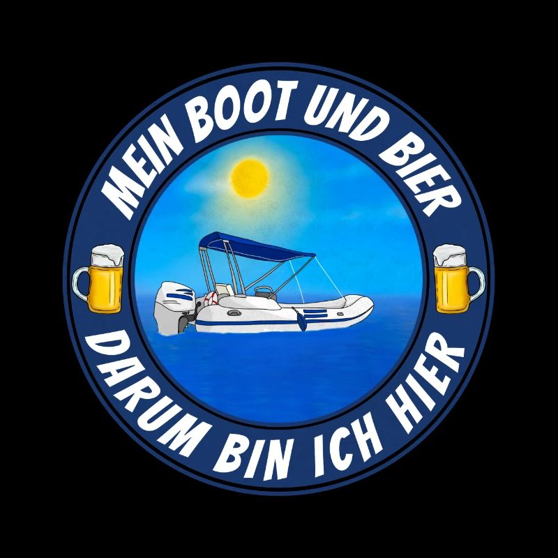 Mein Boot und Bier dafür bin ich hier