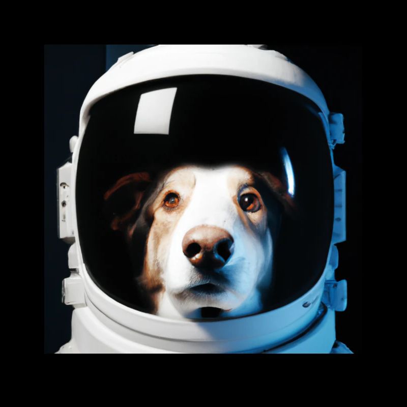 Dog in space