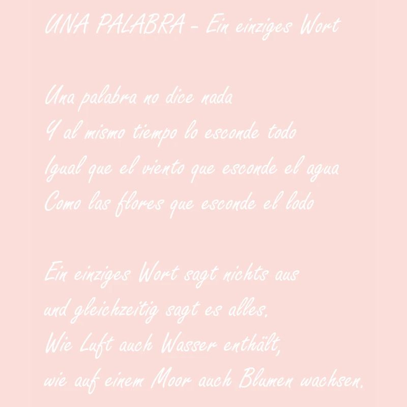 Ein einziges Wort