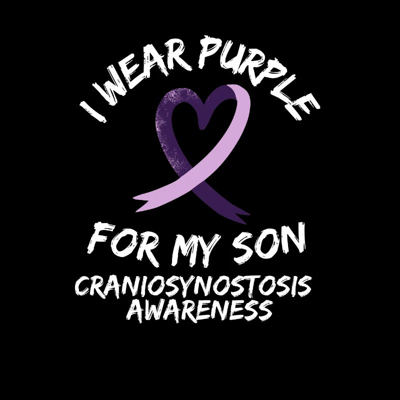 Sensibilisation à la craniosynostose Support du ruban violet