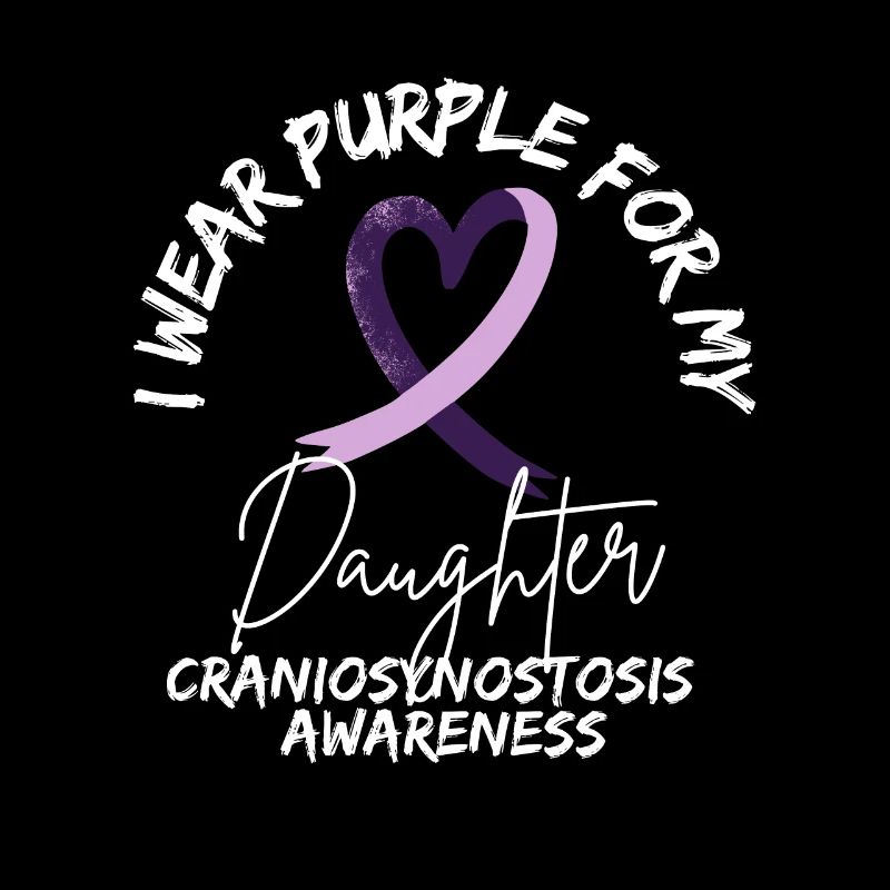 Sensibilisation à la craniosynostose Support du ruban violet