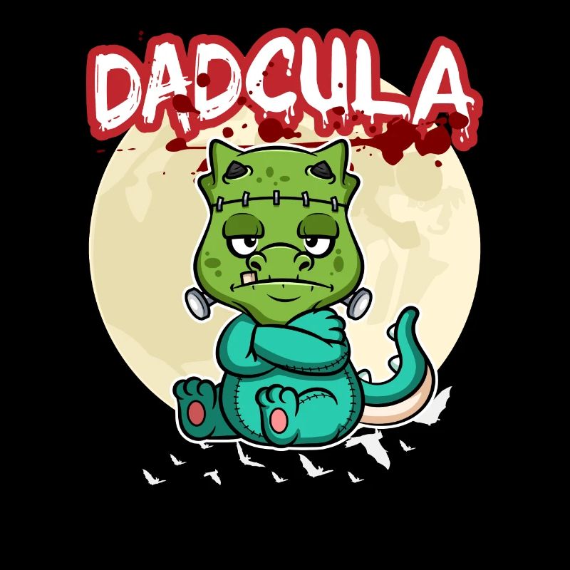 Dadcula Dracula Vampire Dad Funny Halloween Party