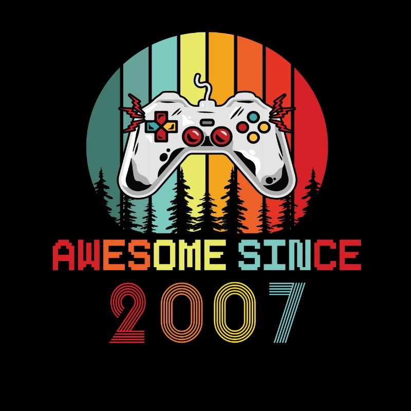 Awesome Since 2007 Geburtstag 2007 Vintage 2007