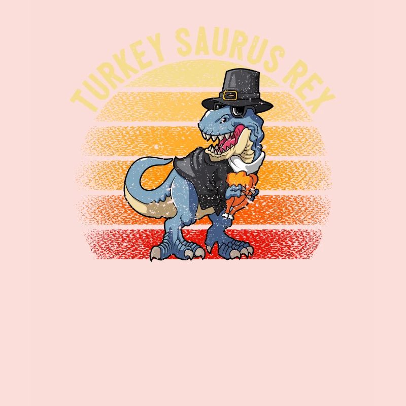 Truthahn Saurus Rex Dinosaurier Thanksgiving Day