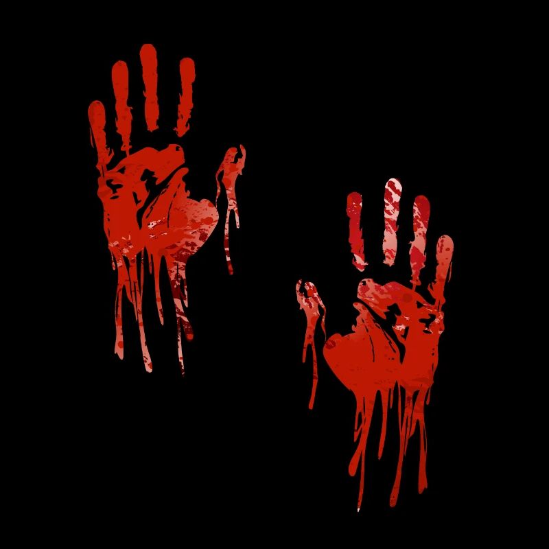 Halloween mains ensanglantées