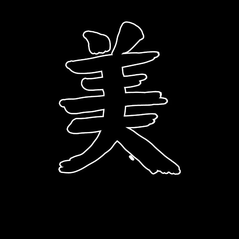 Beauty Chinese Script Character Symbol