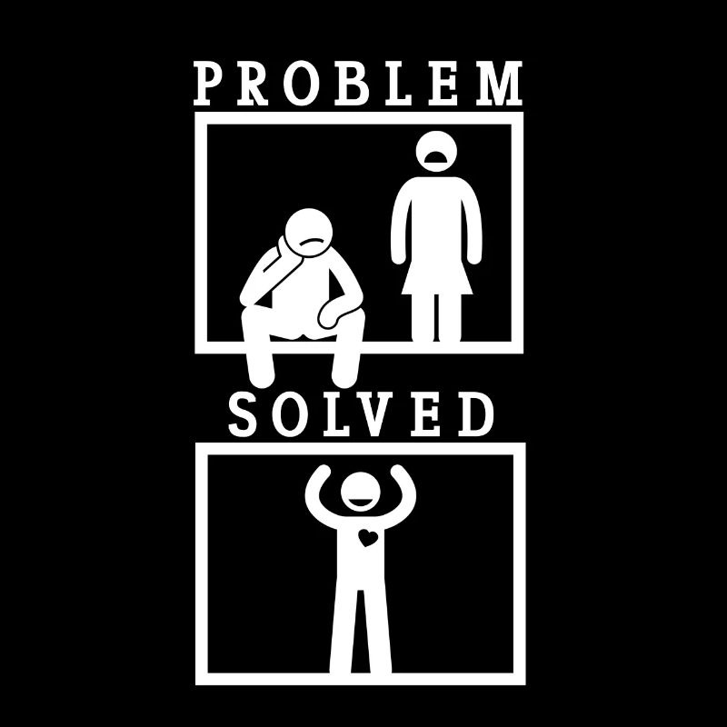 Problem Strichmännchen Paar Beziehung Liebende