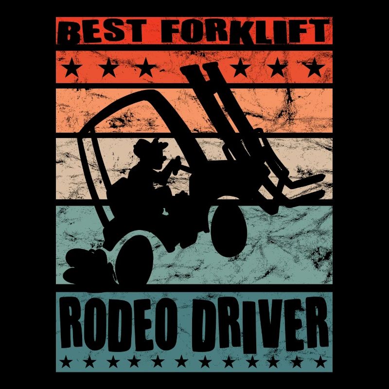 Bester Gabelstapler-Rodeo-Fahrer - Lustiger