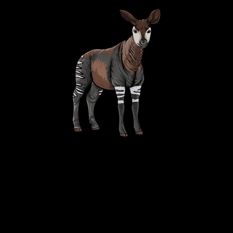 Okapi I forest giraffe from the rainforest for