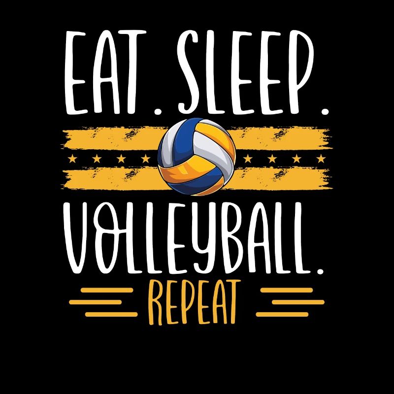 Manger du volleyball de sommeil répéter