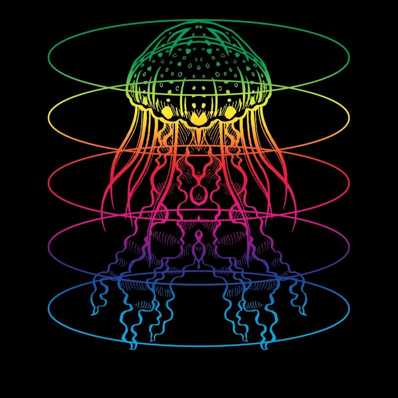Bunte Qualle