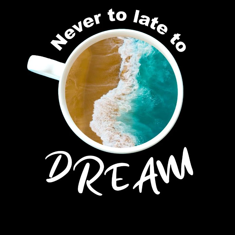 Tasse à café avec support et remplissage de la mer
