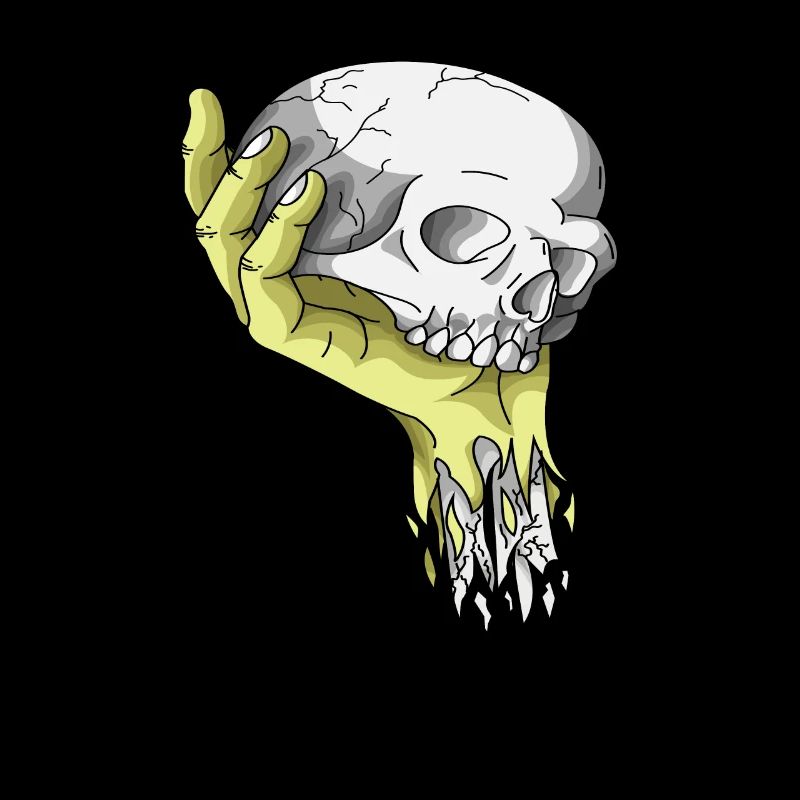 Skelett Totenkopf Schwarz