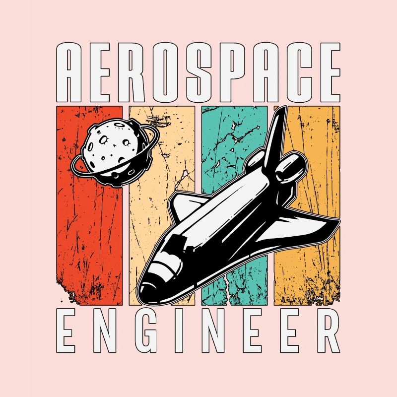 Aerospace Engineer Rocket Space Engineering Retro