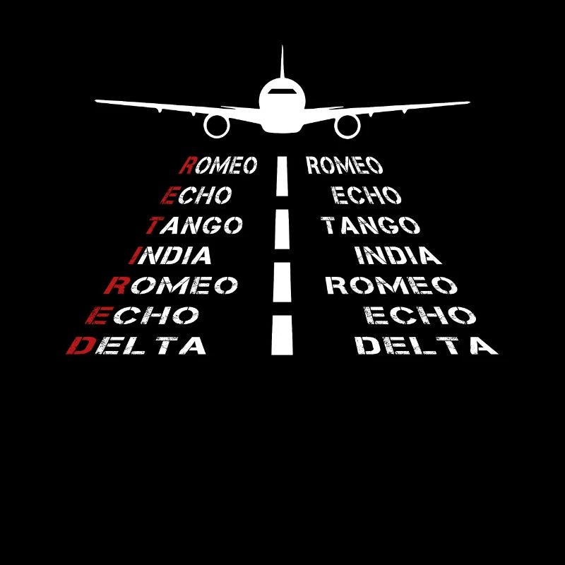Pensionierter Pilot Phonetic Alphabet Aviation Plane