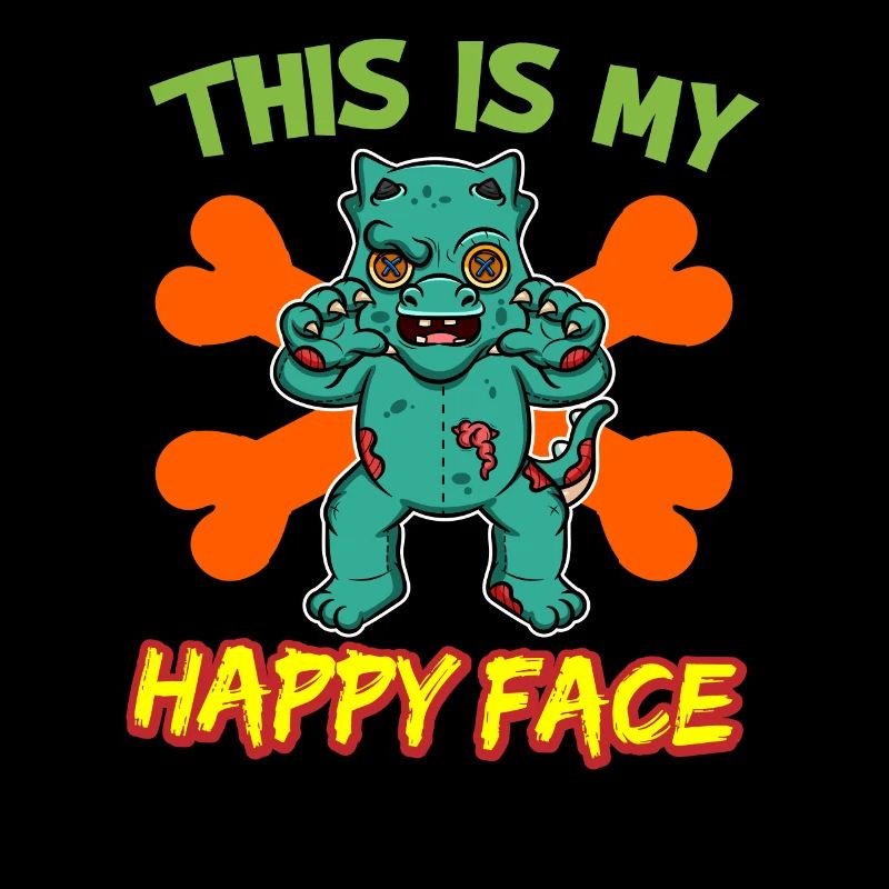 C’est mon visage heureux drôle de monstre d’Halloween