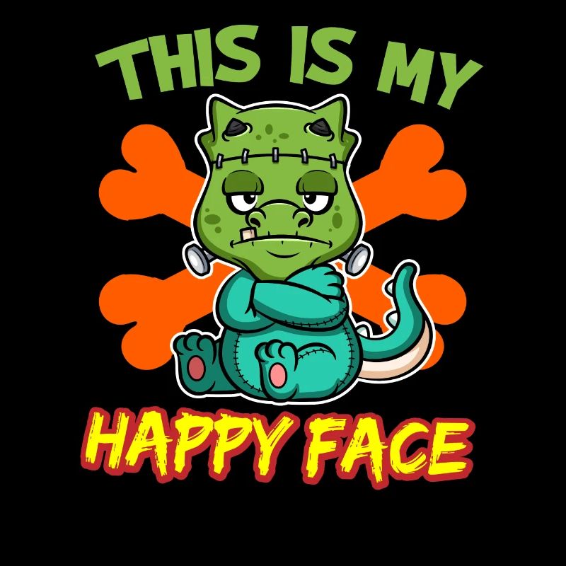 C’est mon visage heureux drôle de monstre d’Halloween