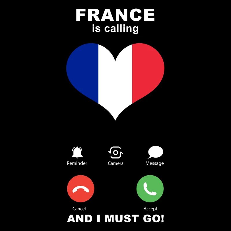 Frankreich is calling Frankreich Herz Souvenir