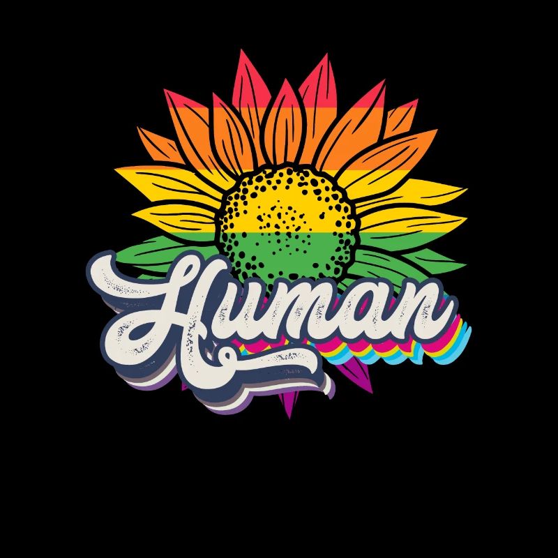 Human Sonnenblume Regenbogen Equality LGBTQ