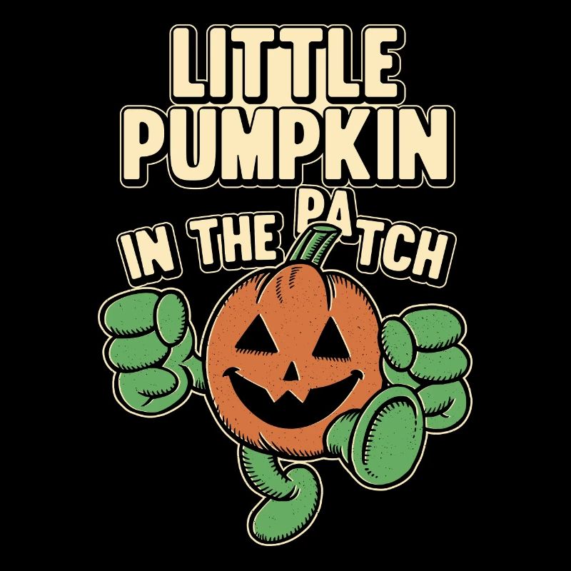 Halloween Petite citrouille dans le patch - Halloween