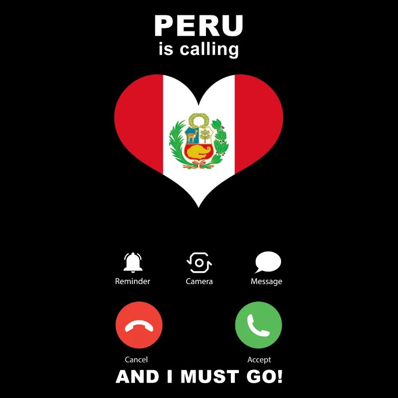 Peru is calling Peru Heart Souvenir