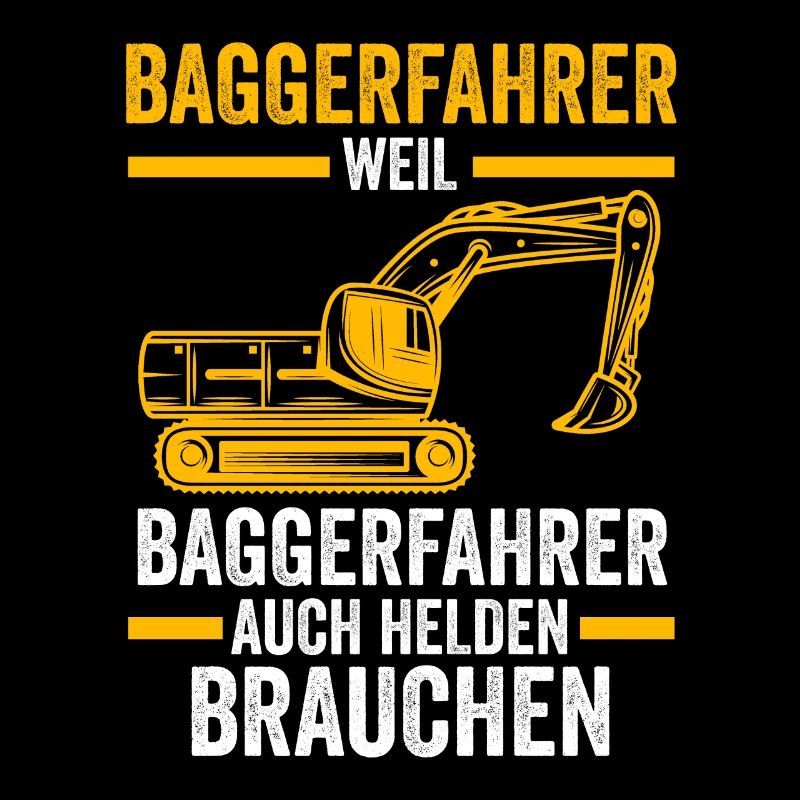 Baggerfahrer Job Baumaschine Geschenk