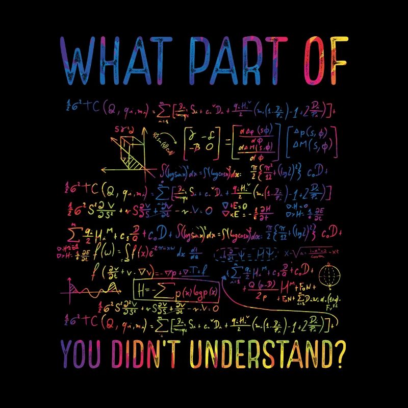 Drôle de formule mathématique en coloré
