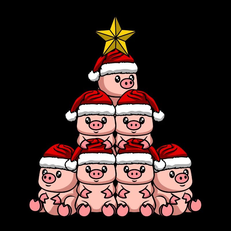Arbre de Noël cochon
