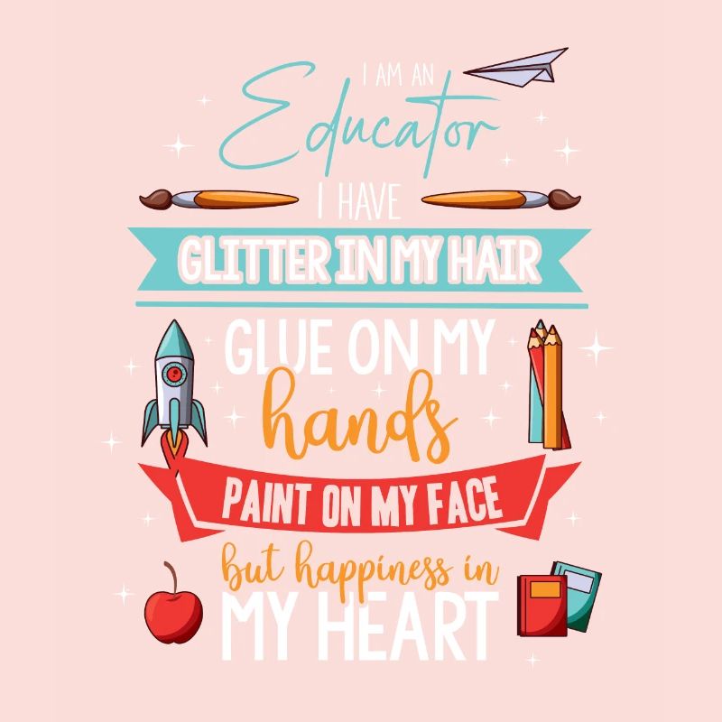 Glue on my hands Educator kindergarten