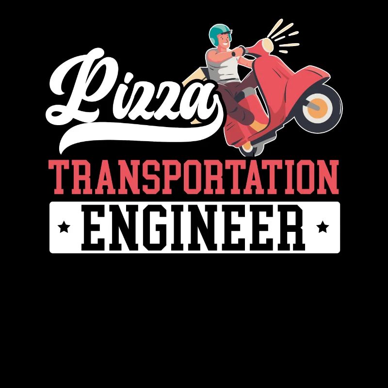 Pizza Transportation Engineer Food Delivery Guy