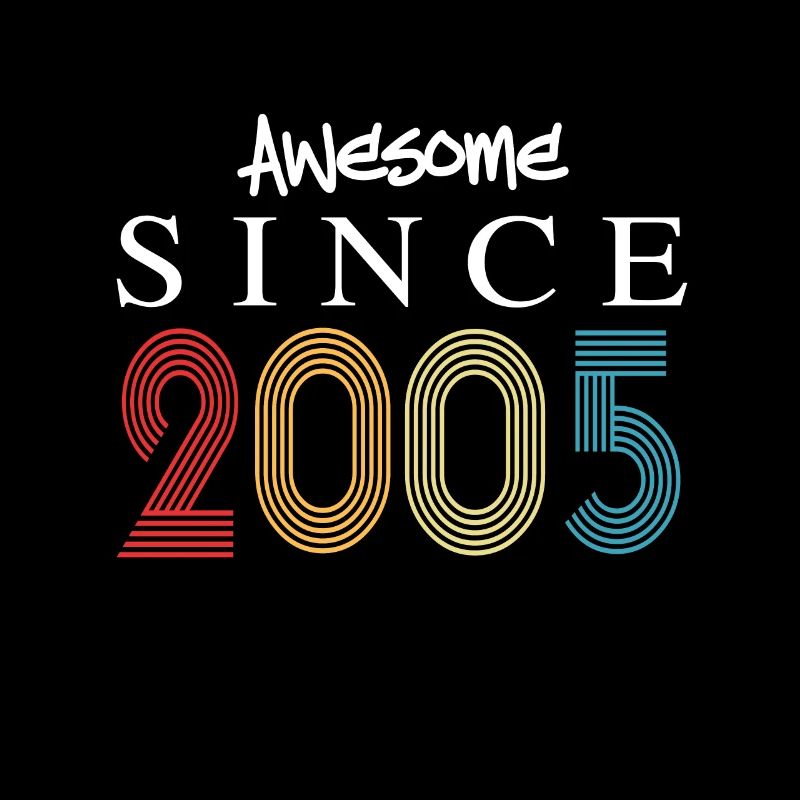 Awesome Since 2005 Geburtstag 2005 Vintage 2005