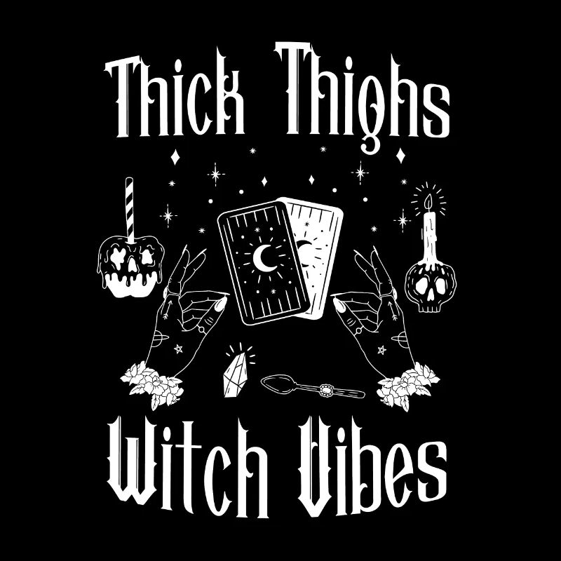Cuisses épaisses Sorcière Vibes Gothique Gothique Occulte