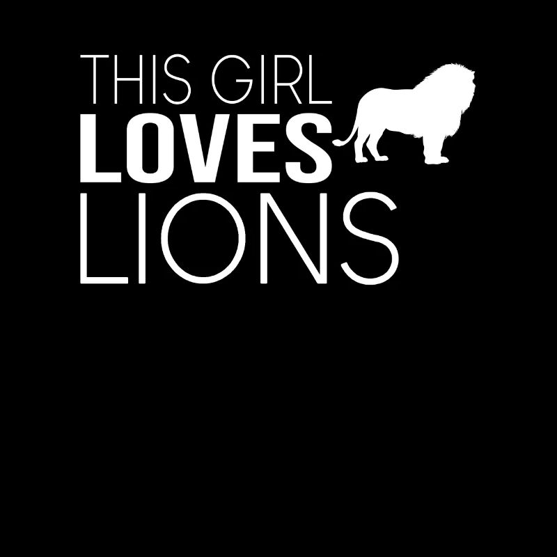 Fille Lion Disant