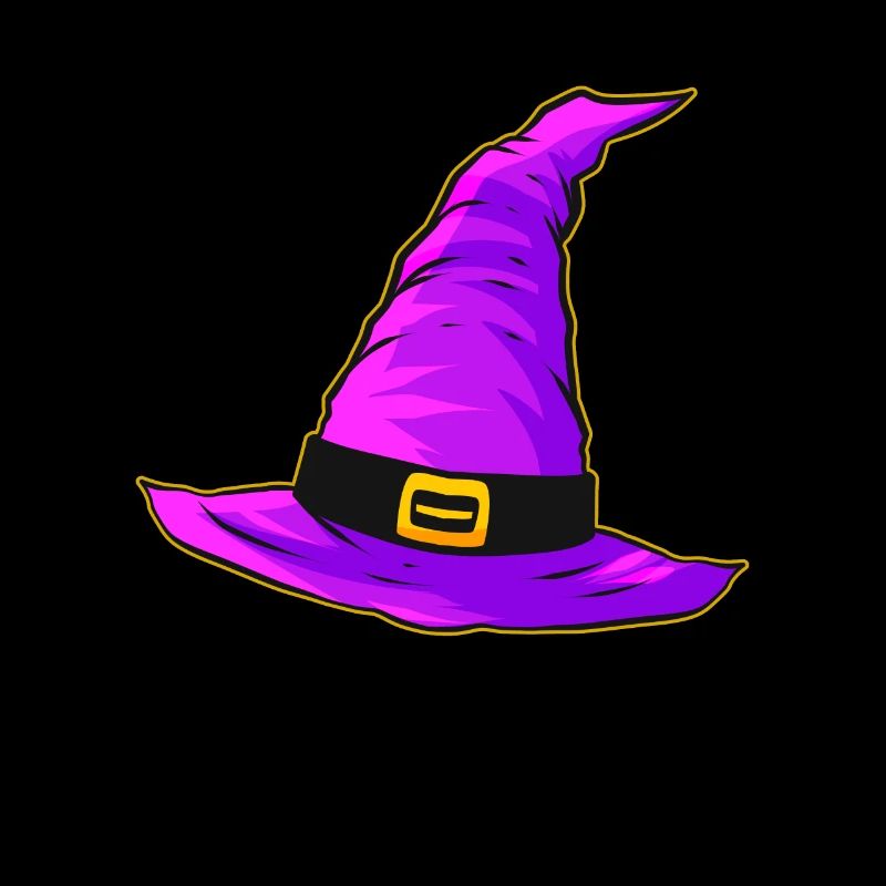 Evil Witch Hat Purple Magic Hat Halloween