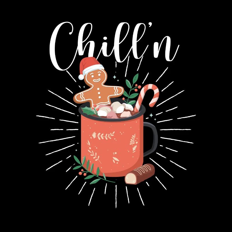 Chill’n Gingerbread Man Cookie Chocolat Noël