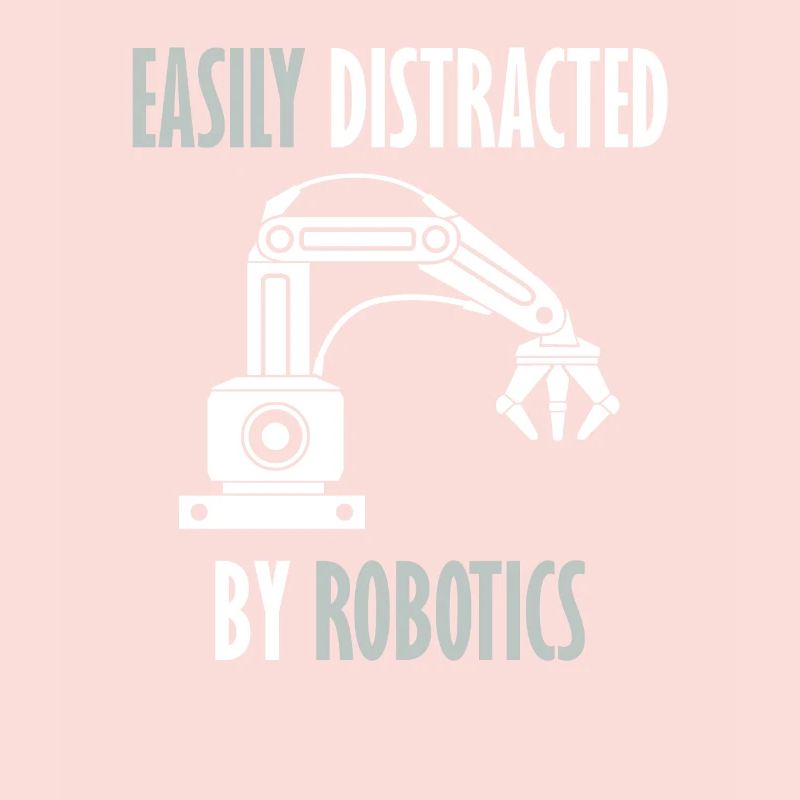 Abgelenkt von Robots Programming Coder Engineer