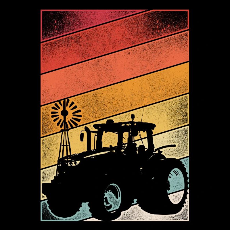 Farming Farmer Retro Tractor