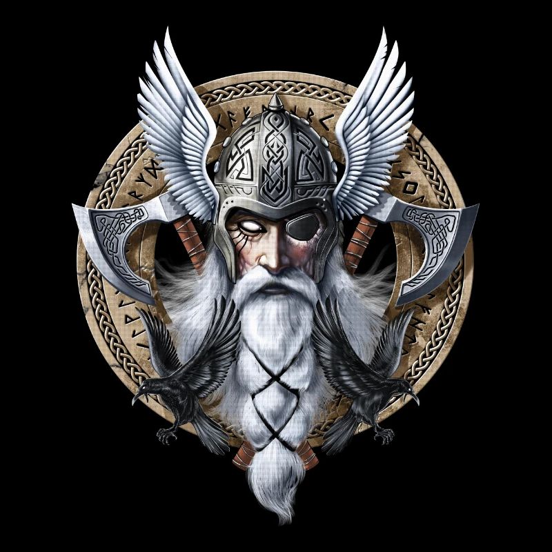 Wikingerkrieger-Gott Odin