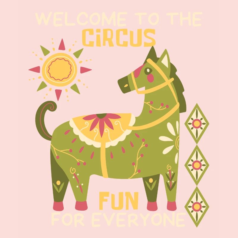 Cirque, drôle de dicton avec cheval, cheval de cirque