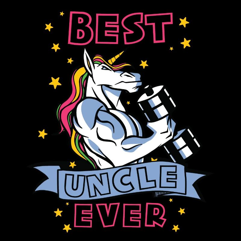 Best Uncle ever Bodybuilder Uncle Unicorn Uncle