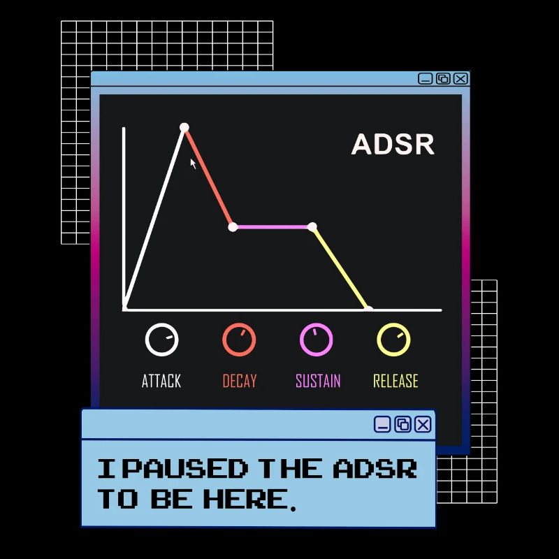 ADSR Envelope Synthesizer Synth Nerdy Vaporwave