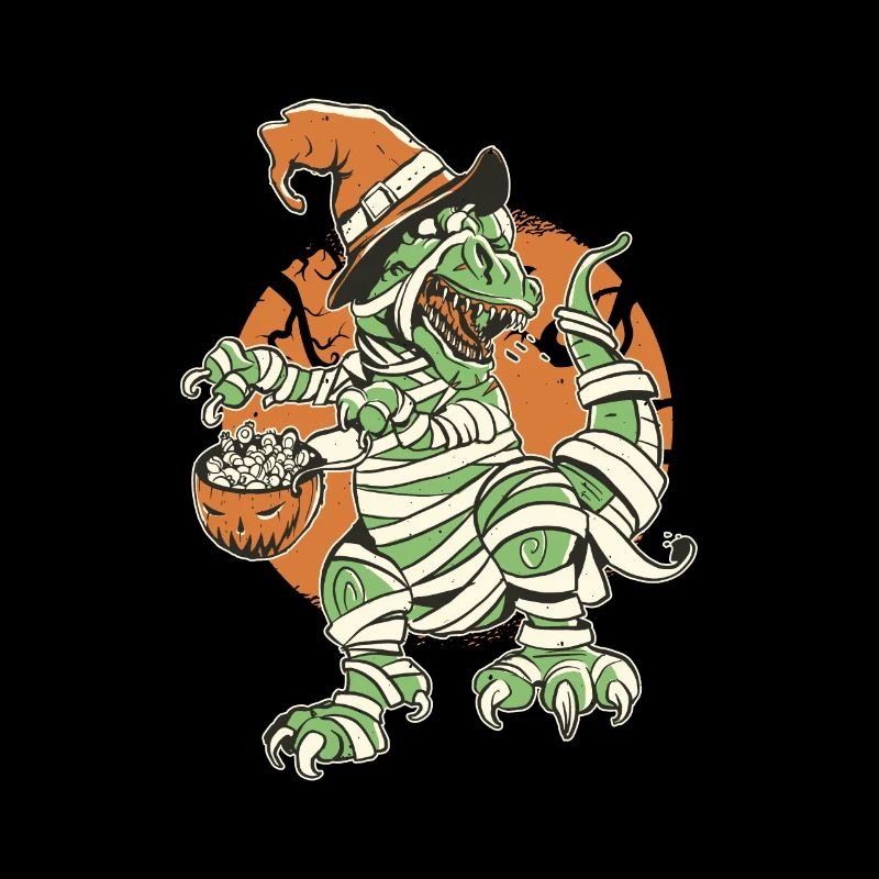 Halloween - Skeleton Mummy Dinosaur T rex