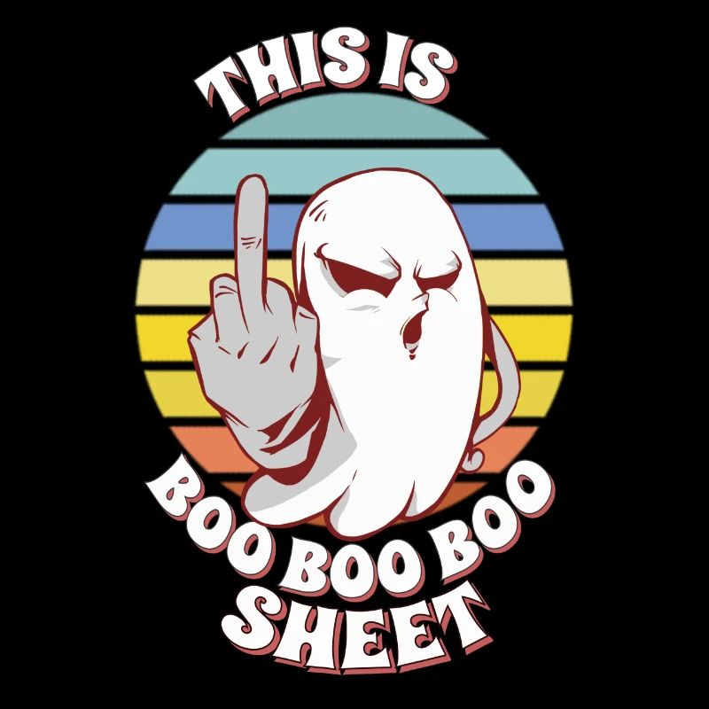 C’est Boo Boo Sheet Retro Funny Ghost Halloween